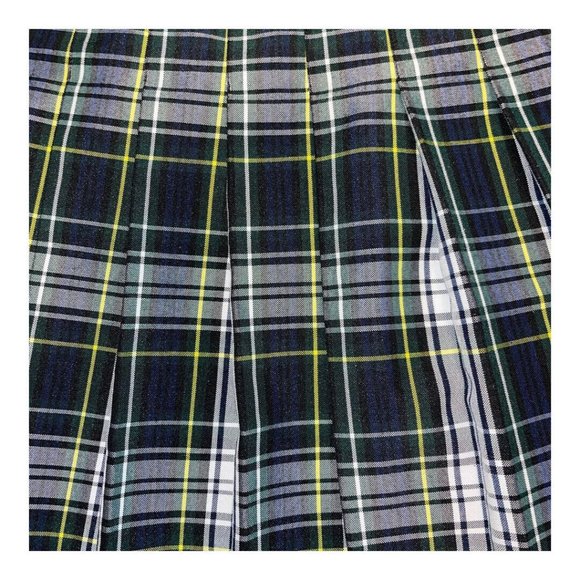 Flynn OHara Wrap Around Kilt Skirt 42 Pleated Academia Green School Uniform NEW - Picture 5 of 6
